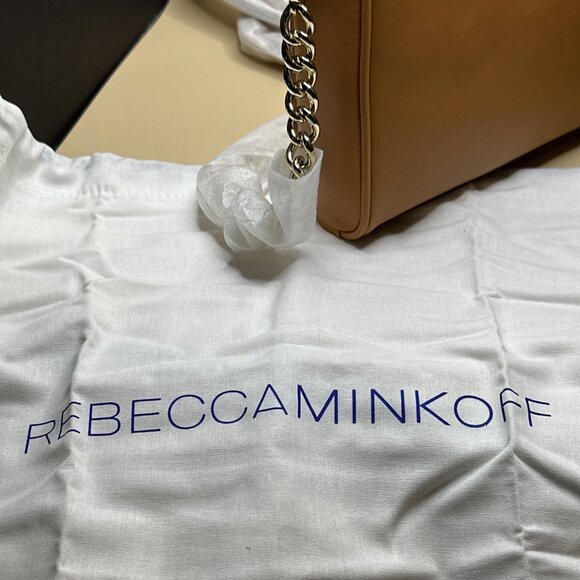 Rebecca Minkoff Haircalf/Sand Mini Mac Purse W/Leather & Gold Chain Strap - Picture 8 of 16
